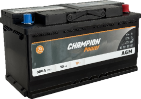 Akumuliatorius CHAMPION POWER AGM 12 V, 95 Ah, 850 A, R, EN850A