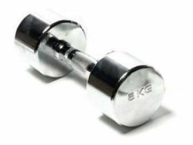 Hantelis TOORX MC, 6 kg, chromuotas