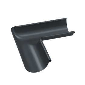 Latako vidinis kampas BILKA, skersmuo 150mm, 90 laipsnių, grafito pilka spalva,  RAL7024