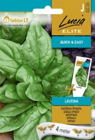 Prieskonių sėklos, LUCIA ELITE ELN špinatai daržiniai LAVEWA, 4 m, J