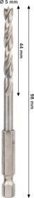 Grąžtas medienai BOSCH PRO, šešiakampiu tvirtinimu, 5 mm x 99 mm