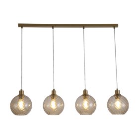 Pakabinamas šviestuvas SEARCHLIGHT Radiance, E27, 4 x 60W, 230V, 1100 x 200 x 300 mm, maksimalus aukštis 1200 mm, 44520-4CP