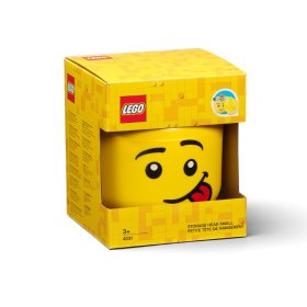 Daiktadėžė galvos formos LEGO SILLY, 16 x 18,5 x 16 cm., N