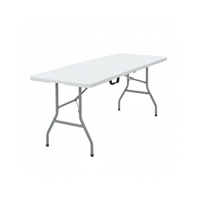 Sulankstomas lauko stalas HATIS, 152 x 70 x 74 cm, baltas