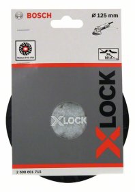 Šlifavimo padas "Fibro" tipo lapeliams BOSCH X-Lock, 125 mm
