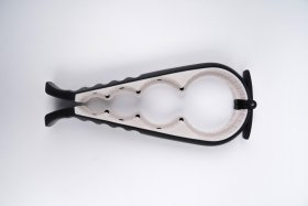 Dangtelių atsuktuvas RIDDER VISBY 4in1, juodos–kreminės spalvos, ABS / TPE, A316219