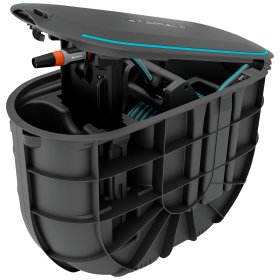 Ritė žarnai GARDENA, montuojama po žeme, automatinė, 20 m, 11mm Gardena žarna; lanksti jungiamoji žarna, vamzdyno jungtis, OGS dalys ir valymo purkštuvas