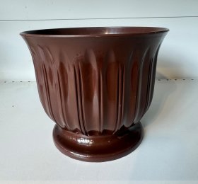 Plastikinis kapų vazonas "Lilia" (223), rudos sp., vazono skersmuo 21 cm.