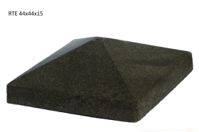 Betoninis tvoros stulpo stogelis RTE S, 44 x 44 x 15 cm, 37 kg