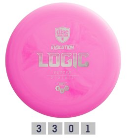 Diskgolfo diskas DISCMANIA Soft Exo Logic Evolution Putter, pink