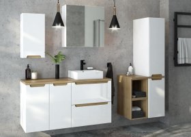 Vonios spintelės stalviršis DEFTRANS Torino F60, 2,5 x 60 x 46 cm, šviesaus medžio