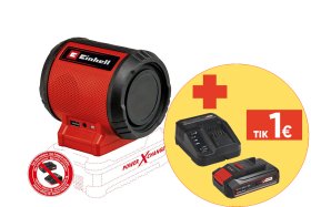 Akumuliatorinis grotuvas EINHELL TC-SR 18 Li BT Solo, be akumuliatoriaus ir kroviklio