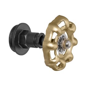 Dekoratyvinis vožtuvas RUSTICLINE, 3/4", RT-15, auksinės sp.