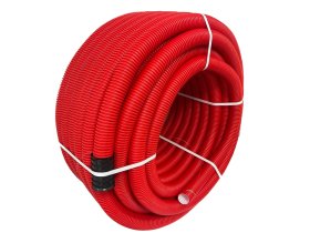 Gofruotas vamzdis Ecopipe Flex, DN40mm, raudonos sp., EN61386-24, N450, 50 m