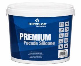 Fasadiniai dažai TOPCOLOR Premium Facade Silicone, 9 l