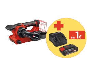 Akumuliatorinis juostinis šlifuoklis EINHELL TP-BS 18/457 Li BL - Solo, 18 V, naudojamos šlifavimo juostos ilgis 457 mm, be akumuliatorių ir kroviklio