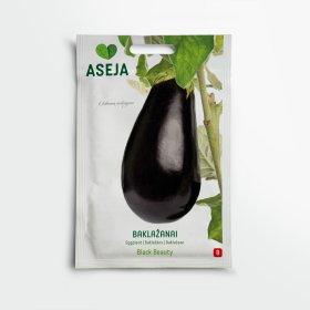 Baklažanai Black Beauty, ASEJA, 1 g, 20-0101 (B)