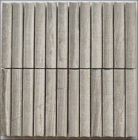 Natūralaus akmens  mozaika MONA MOSAICS  TCM2301, 298 x 298 x 13 mm, 6 vnt./dėž., spl. dramblio kaulo/šv. pilkas travertinas