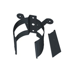 Lietvamzdžio laikiklis universalus BILKA, 90 mm,  antracito pilka splava, RAL7016