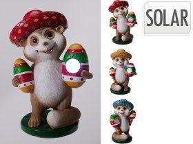 Sodo dekoracija meksikietis burundukas, šviečiantis, trys skirtingi dizainai, 13 x 10 x 20 cm