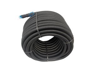 Gofruotas vamzdis PIPELIFE, D40mm, su viela, pilkos spalvos, 320 N, 70012177, 25m.