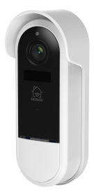 Išmanioji durų skambučio kamera DELTACO Smart Home Sh-Db02, WiFi, valdoma su programėle, lauko, IP65, 1920 x 1080, su judesio davikliu, su IR naktiniu matymu, baltos sp.