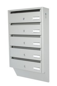 Pašto dėžutė PDV935, sidabrinė, 724 x 385 x 145 mm