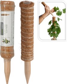 Kokosinė atrama augalams PROGARDEN, rudos sp., skersmuo 4,5 cm, aukštis 30 cm.