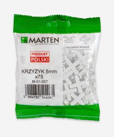 Plytelių kryželiai MARTEN, 5 mm, 75 vnt.