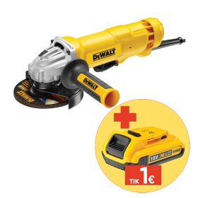 Elektrinis kampinis šlifuoklis DEWALT DWE4203-QS, galia 1000 W, 125 mm