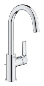 Plautuvės maišytuvas GROHE QUICKFIX START, L dydžio, su "pop-up" dugno vožtuvu, vandenį taupantis, chromas, 23554002