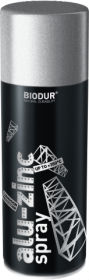 Aerozolinė emalė BIODUR Alu-Zink, 400ml
