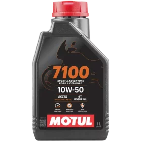 Variklių alyva MOTUL 7100 10W50 4T, moto technikai, keturtakčių variklių, sintetinė, benzininiams varikliams, 1L, (104097)