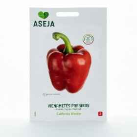 Daržovių sėklos, vienametės paprikos California Wonder, ASEJA, 0,35gr, 24360(2)