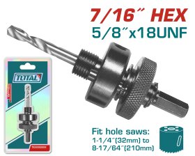 Adapteris gręžimo karūnai TOTAL, tinka 32-210 mm, TAC4202