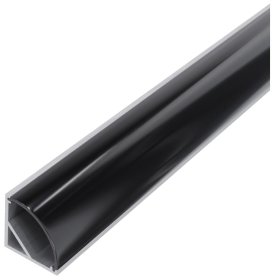 Profilis LED juostoms AVIDE AT-4547, komplektas, kampinis, juodas, 15,8 x 15,8 mm , ilgis 1 m