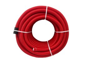 Gofruotas vamzdis ECOPIPE Flex, DN75 mm, raudonos sp., EN61386-24, N450, 50 m.