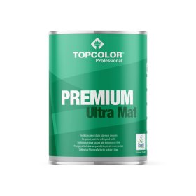 Vandeniniai vidaus dažai TOPCOLOR Premium Mat, 1 l, balti, matiniai, ypatingai atsparūs plovimui, sienoms ir luboms