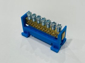 Kontaktinė kaladėlė MOREK MAD0007N33, 7 vietų, nulinis, N7, 7 x 16 mm², mėlynos spalvos