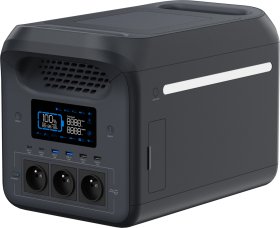 Nešiojama elektros stotelė HINEN PS1800, akumuliatoriaus talpa 1229WH, nuolatinė išvestis 1800W