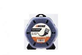 Žoliapjovės pjovimo lynas ECHO Black Diamond, kvadratinis suktas, 2,41 mm x 12 m