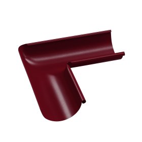 Latako vidinis kampas BILKA, skersmuo 125mm, 90 laipsnių, vyšnios spalva, RAL 3005