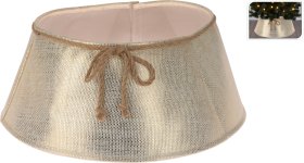 Kalėdinės eglutės stovo gaubtas, auksinės sp., 40-60 x 25 cm