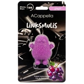 Automobilių oro gaiviklis ACAPPELLA  Linksmulis Grape, į ventiliacijos groteles