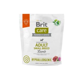 Sausas šunų ėdalas BRIT Care, hipoalerginė formulė, su ėriena ir ryžiais, mažų veislių (1-10kg), suaugusiems šunims, 1kg