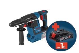 Akumuliatorinis perforatorius BOSCH Professional GBH, SDS Plus and Max, 18V-26, SOLO, 18V, smūgio jėga 2,6 J, lagaminas, 0611909001, be akumuliatoriaus ir kroviklio
