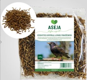Džiovintos kirmėlių lervos paukščiams ASEJA, 125 g