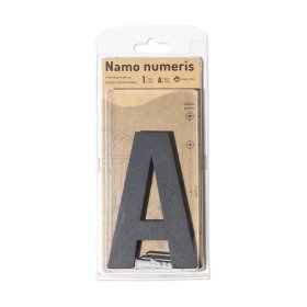 Namo raidė A, 120 mm, antracito sp, nerūdijantis plienas