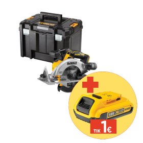 Akumuliatorinis diskinis pjūklas DEWALT DCS565NT-XJ, diskas 165 mm, 18 V, be akumuliatorių ir kroviklio, dėžėje