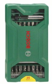Antgalių sukimui rinkinys BOSCH Mini X-Line, 25 dalių